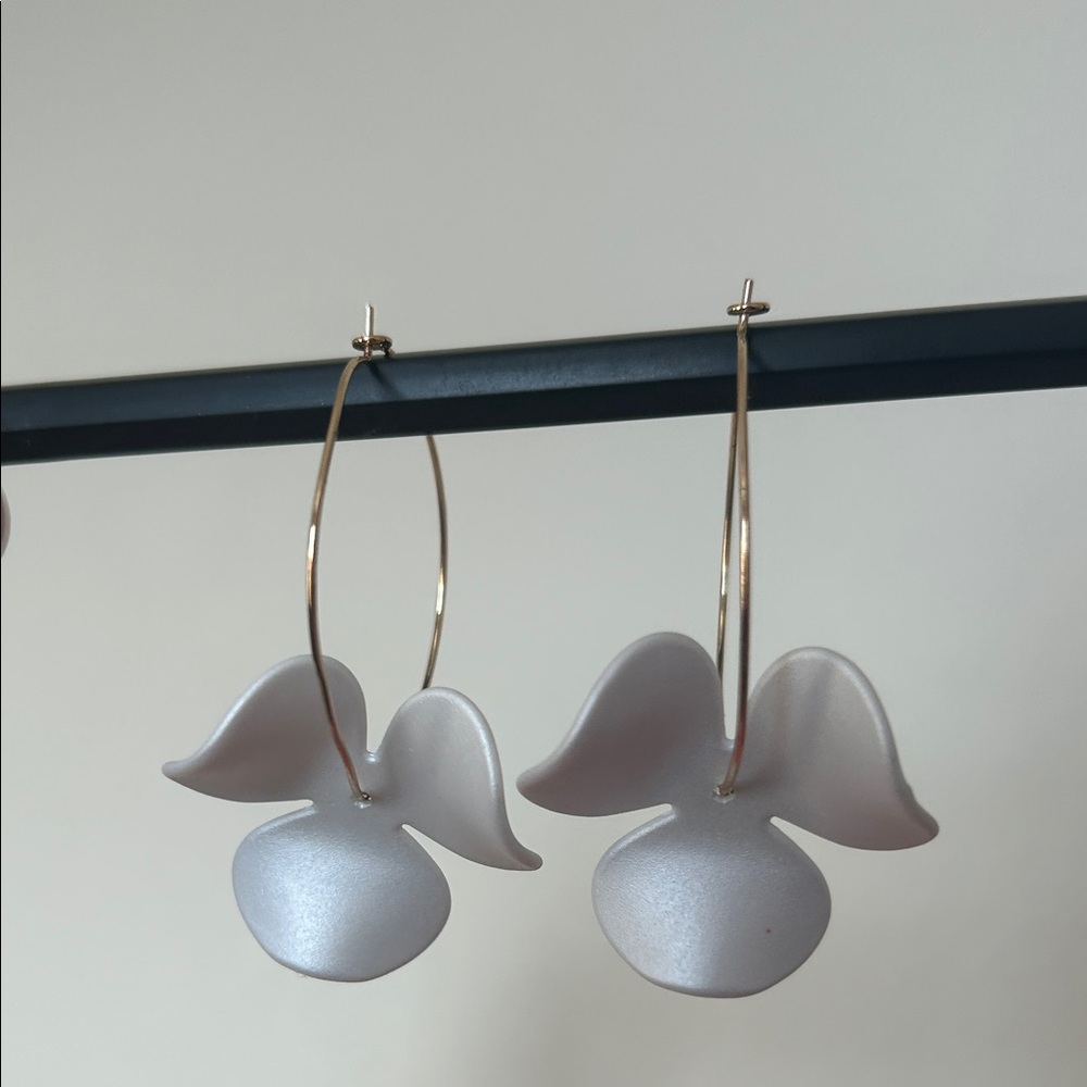 Chic Gold and Silver Floral Earrings